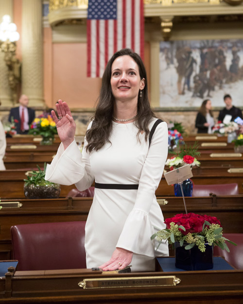 Ready to Lead: Borowicz Takes Oath as First-Ever Woman State Representative in 76th Legislative District 